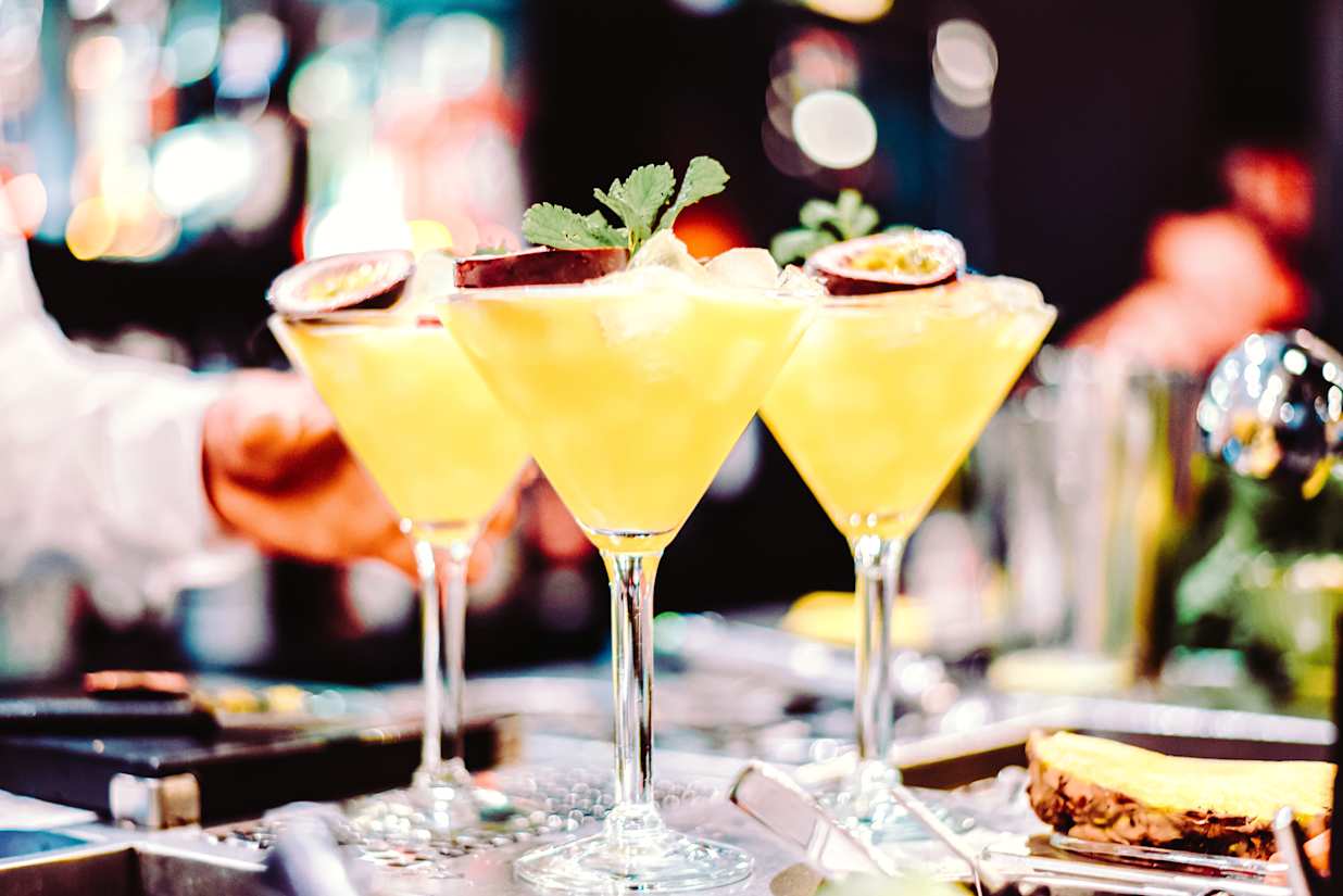 Trio of cocktails